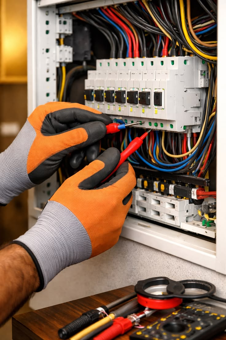 Contrôle des protections sur un tableau électrique